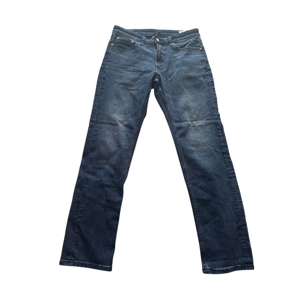 Calvin Klein Jeans Men's Slim Straight Dark Wash Stretch Denim Jeans